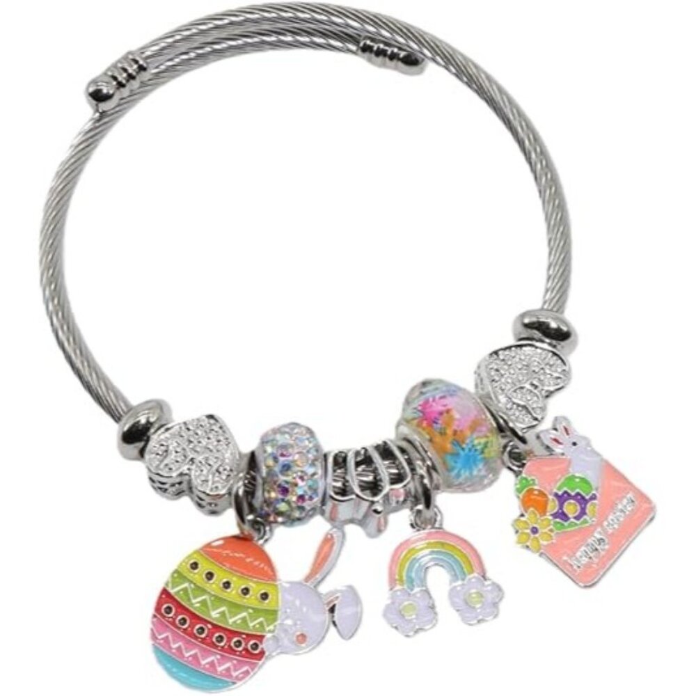 Easter Animal Silver Bracelets - Adjustable Charm… - image 1